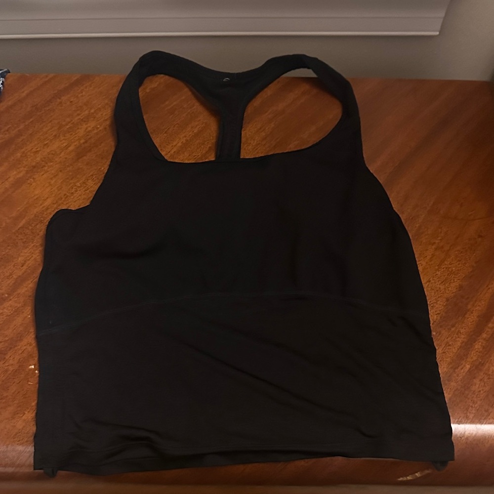 Fabletics Black Racerback Sports Tank